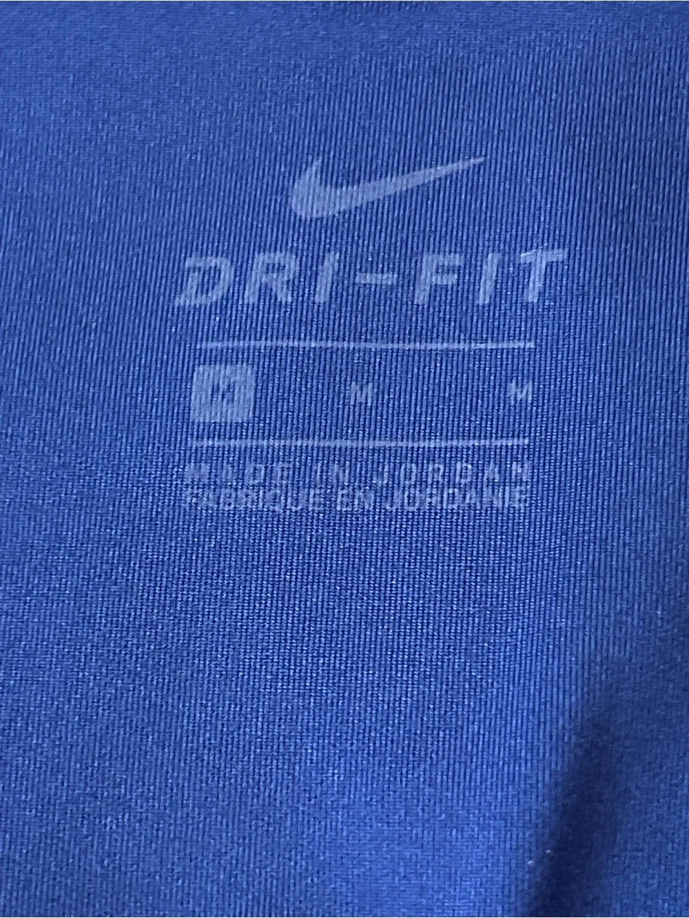 Nike One Icon Girls' Medium Royal Blue Athletic Leggings, Side 'Just Do It' Tape